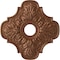 Ekena Millwork Peralta Ceiling Medallion (Fits Canopies up to 4 5/8"), 17 3/4"OD x 3 1/8"ID x 1"P, Polished Copper CM17PEPOS - alternate 1